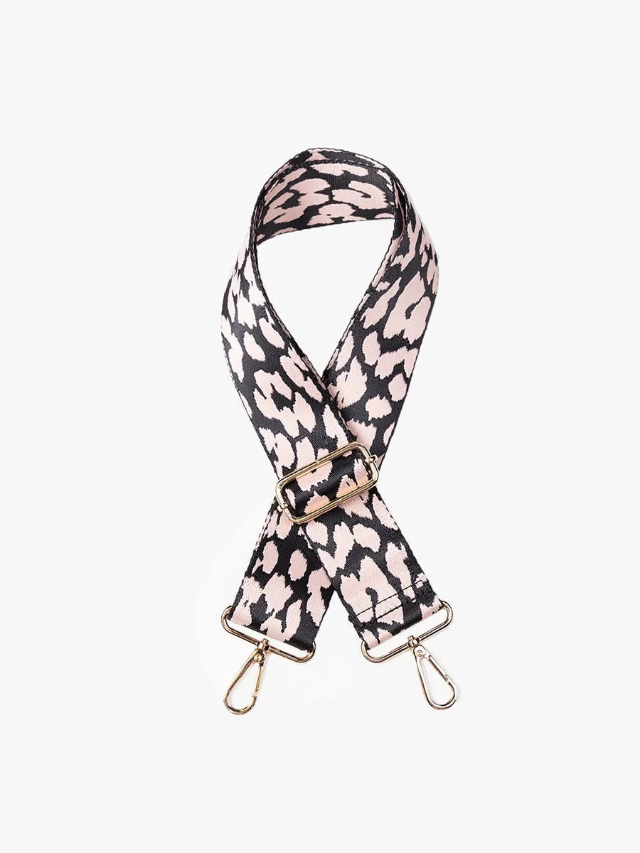Leopard - Black Guitar Strap
