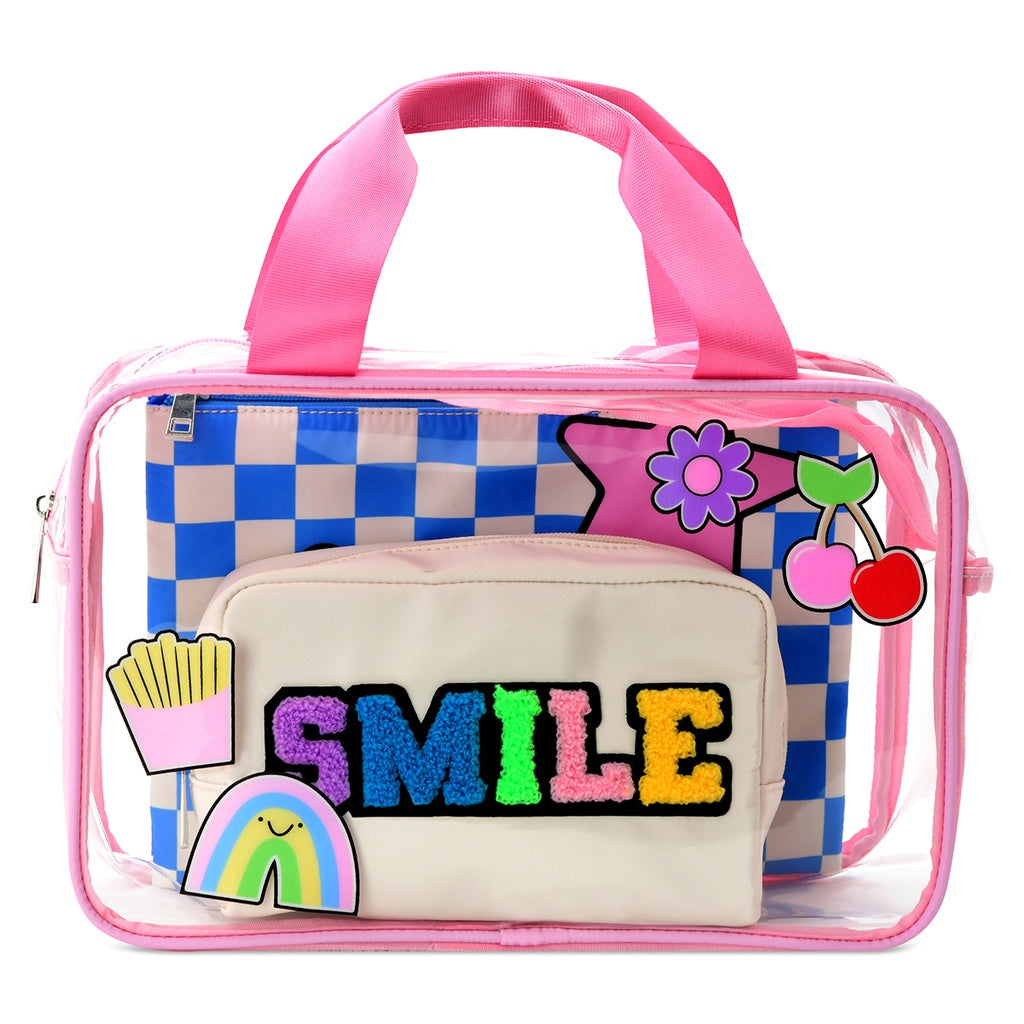 Smile Squad Cosmetic Trio Bag
