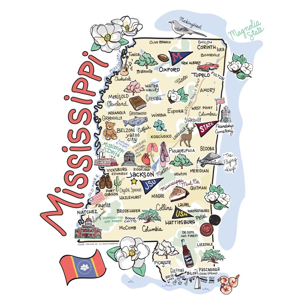 Mississippi 22oz Travel Mug
