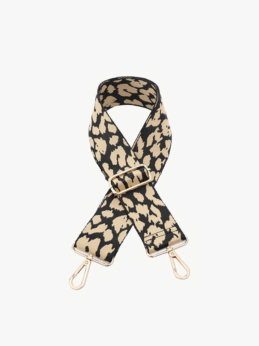 Leopard - Tan Guitar Strap