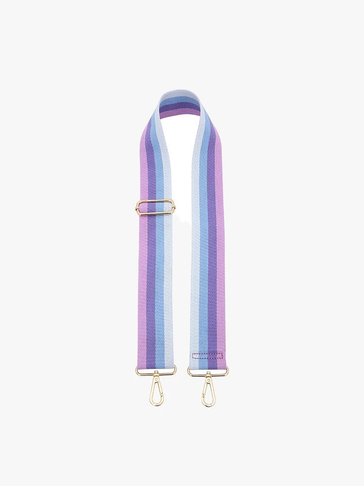 Striped - Multi Lavender Guitar Strap