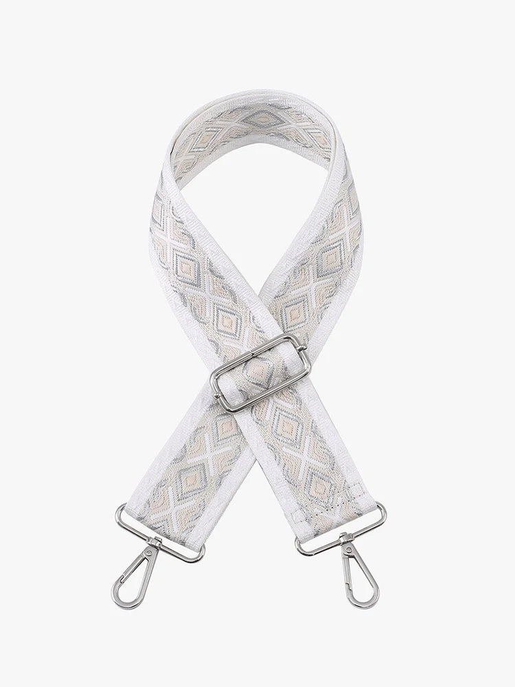 Diamond - Grey/White Guitar Strap