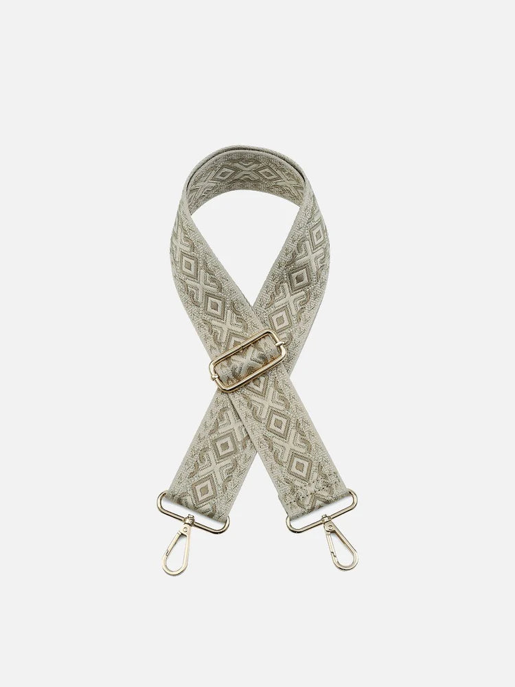 Diamond - Taupe/Gold Guitar Strap