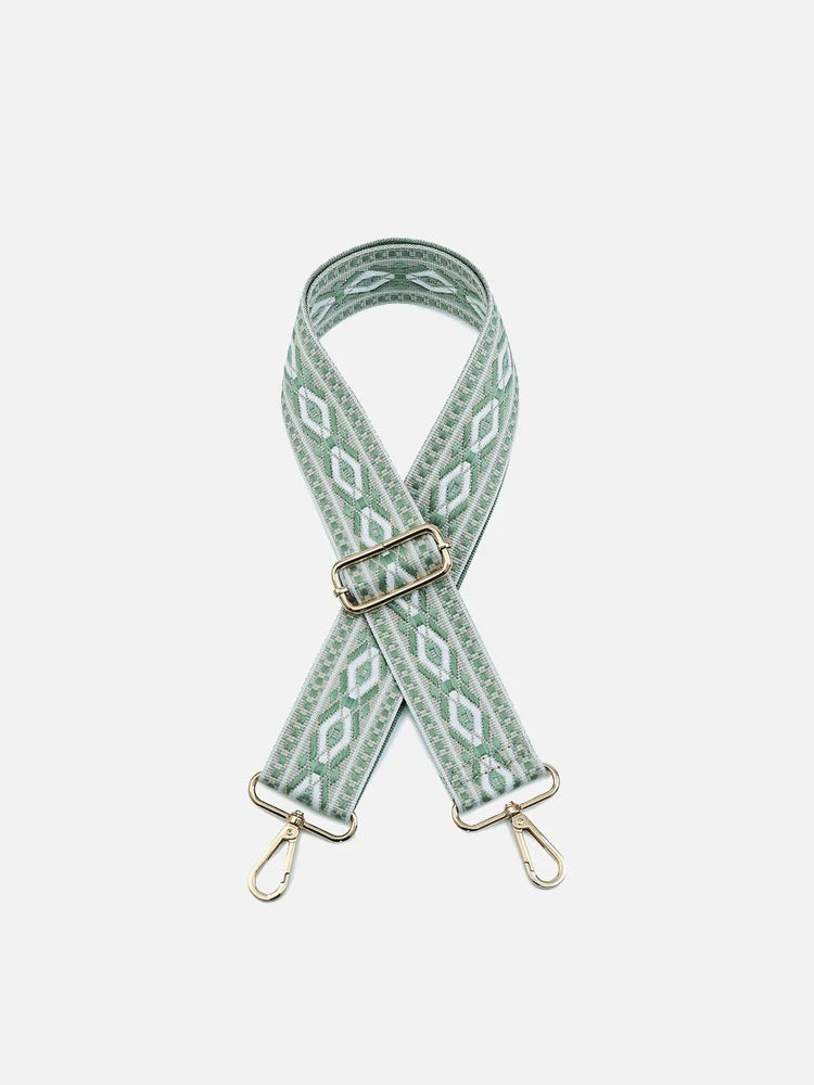 Diamond - Teal/White Guitar Strap
