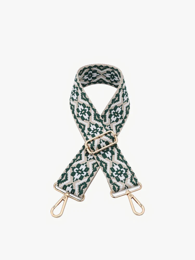 Tribal - Hunter Green Guitar Strap