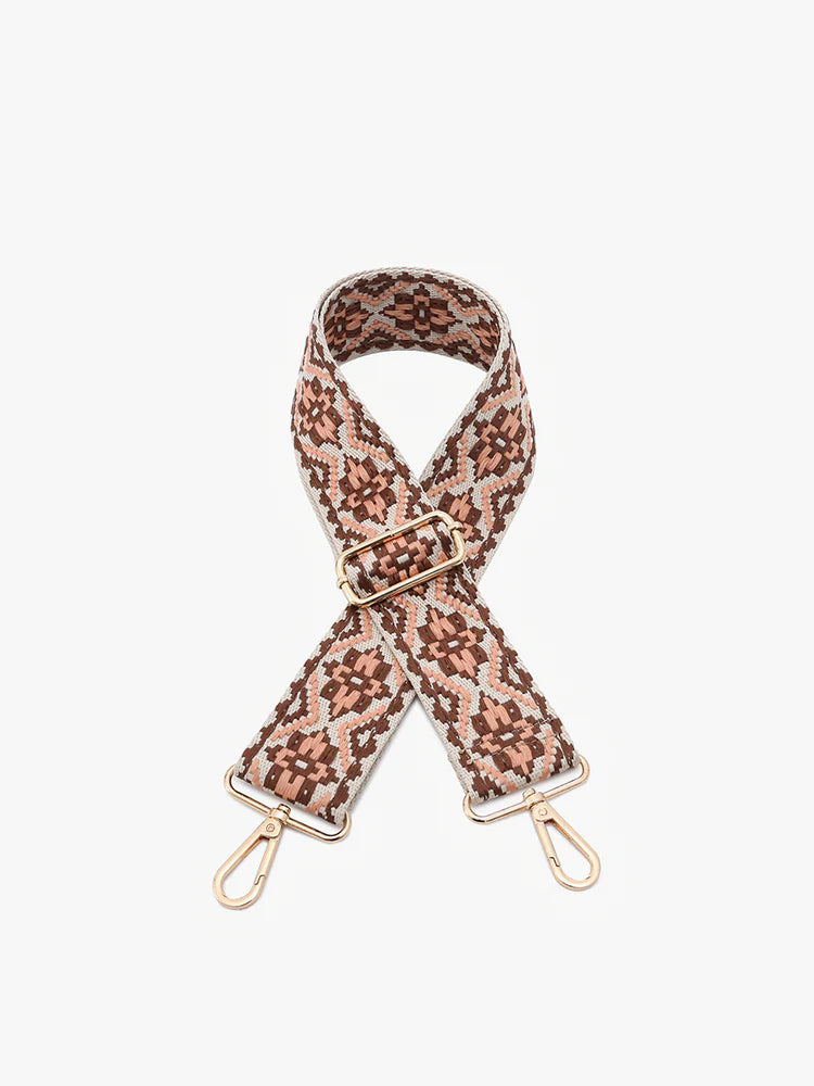 Tribal - Pink/Brown Guitar Strap