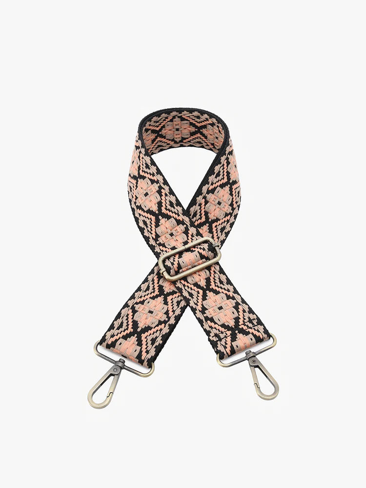 Tribal - Navy/Coral Guitar Strap