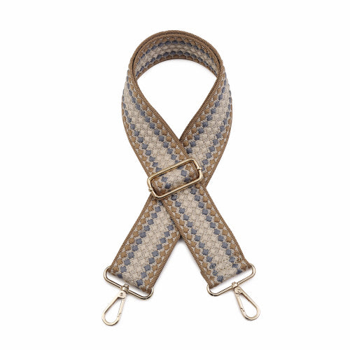 Dot - Brown/Blue Guitar Strap