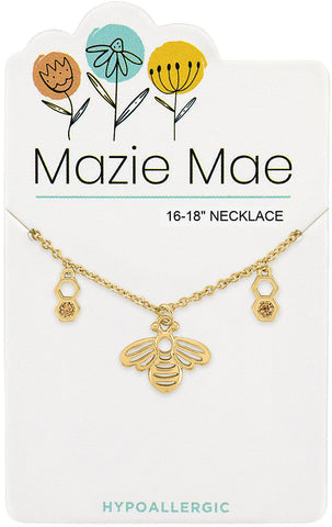 Gold Bee Necklace