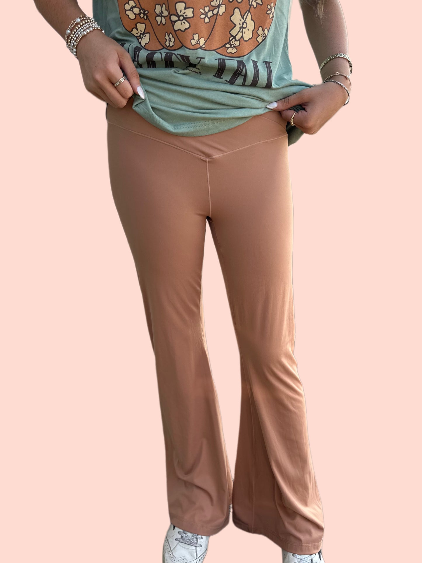 Simply Southern + Brown Flare Pants