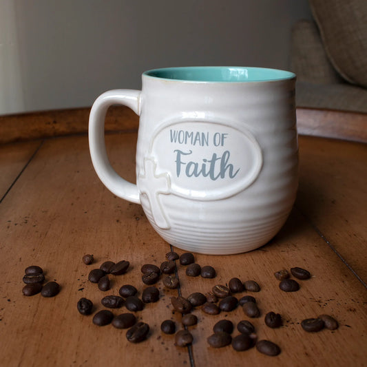 Woman Of Faith Pottery Mug