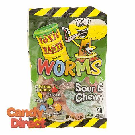 Toxic Waste Sour Chewy Worms