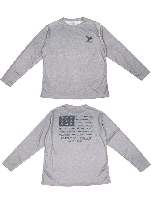 Men's Long Sleeve Shirt + Flag