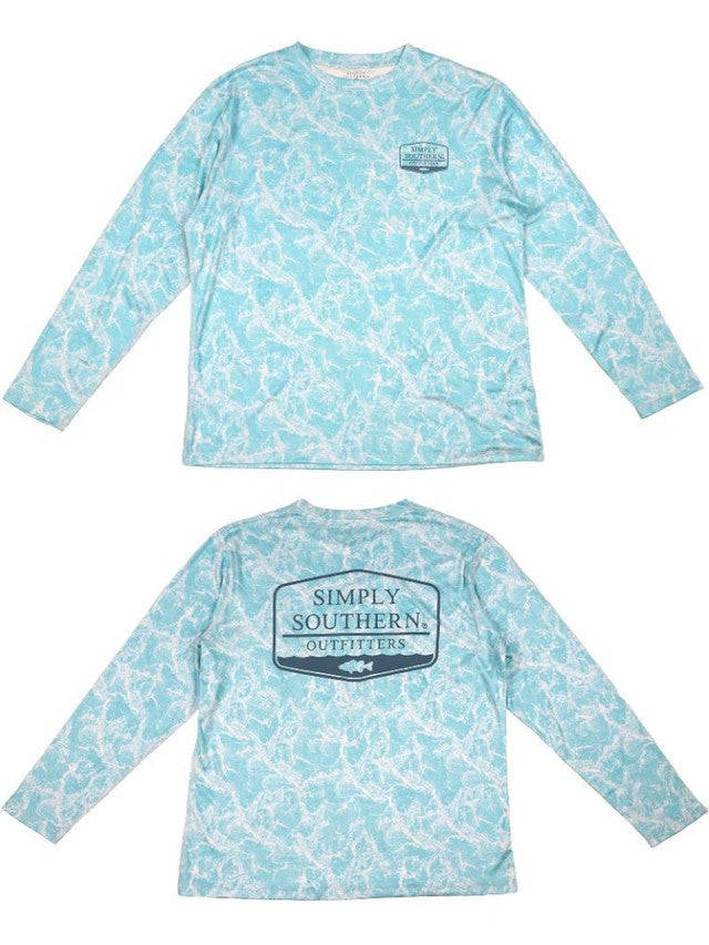 Men's Long Sleeve Shirt + Ocean