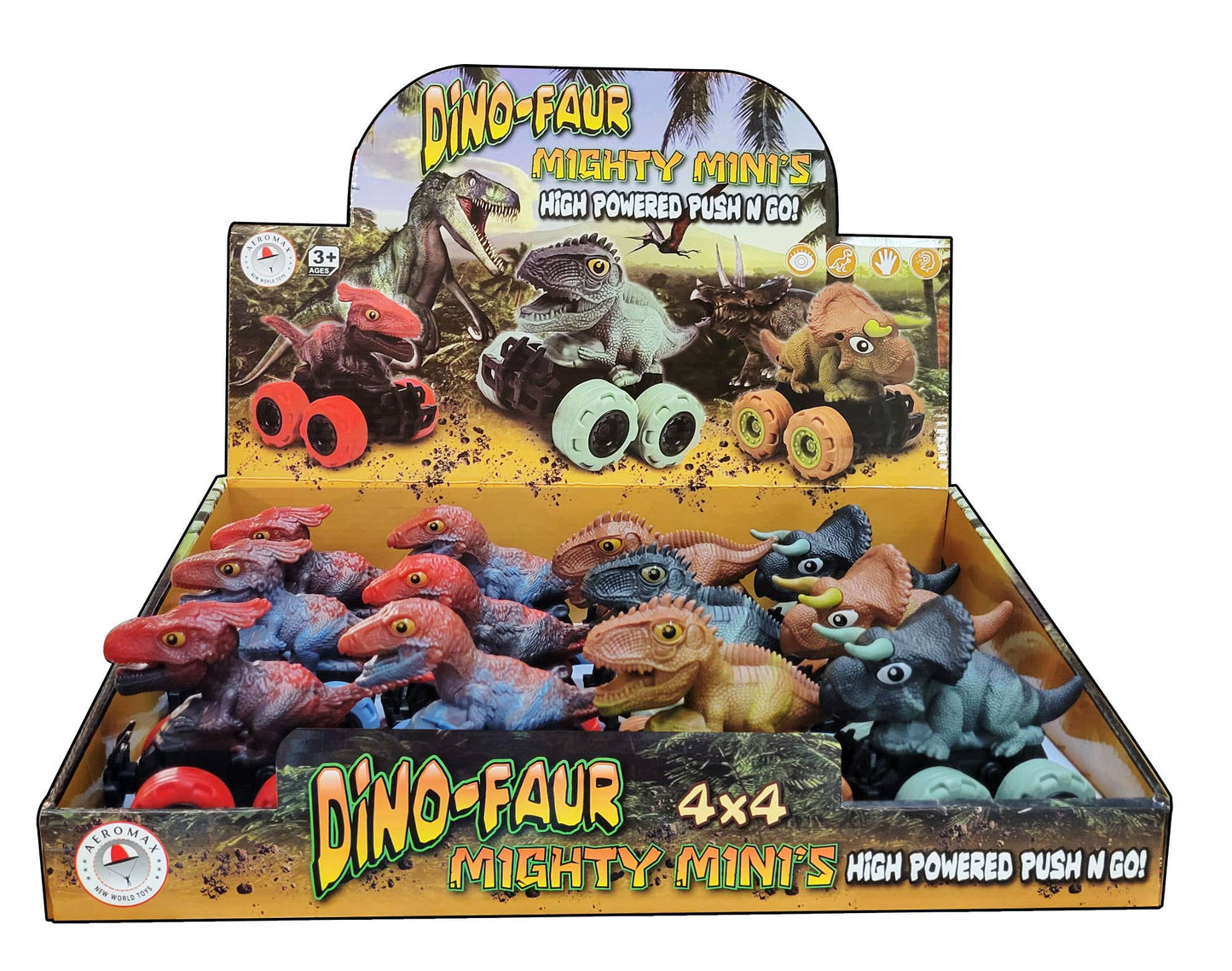 Mighty Minis Dinosaurs Push Toy