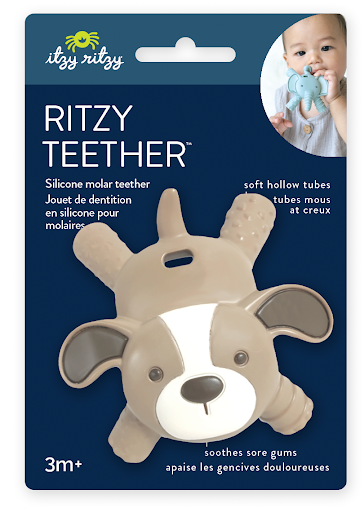 Ritzy Teether Baby Molar Teether: Puppy