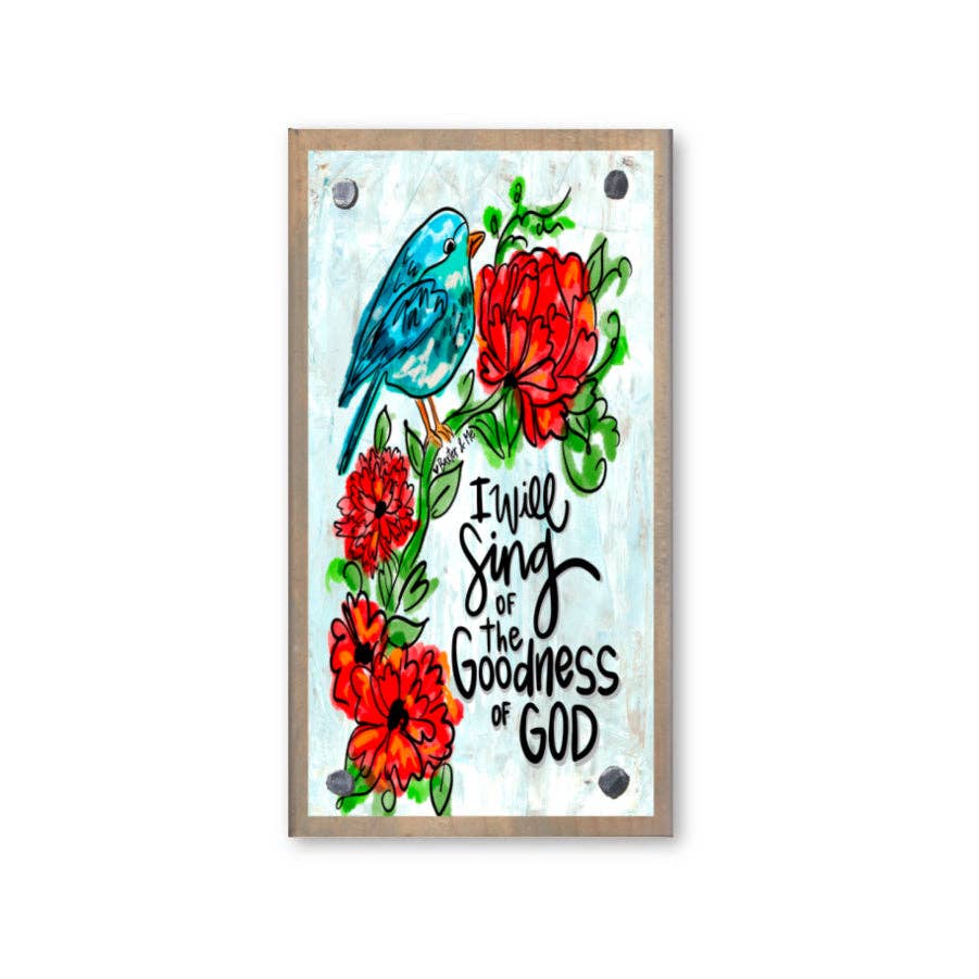 Goodness of God Driftwood Happy Block