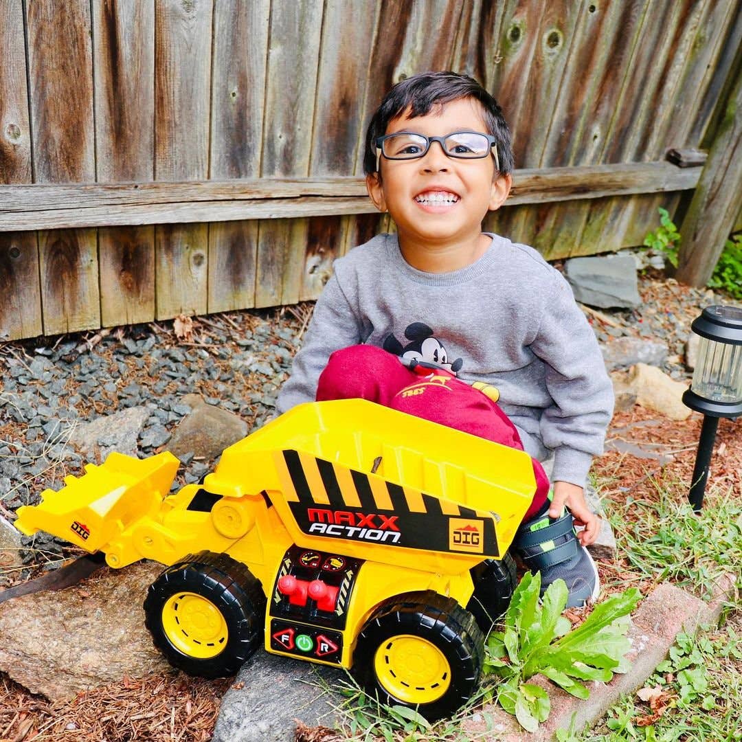 Maxx Action 2-N-1 Dig Rig 18" Dump Truck Play Vehicle