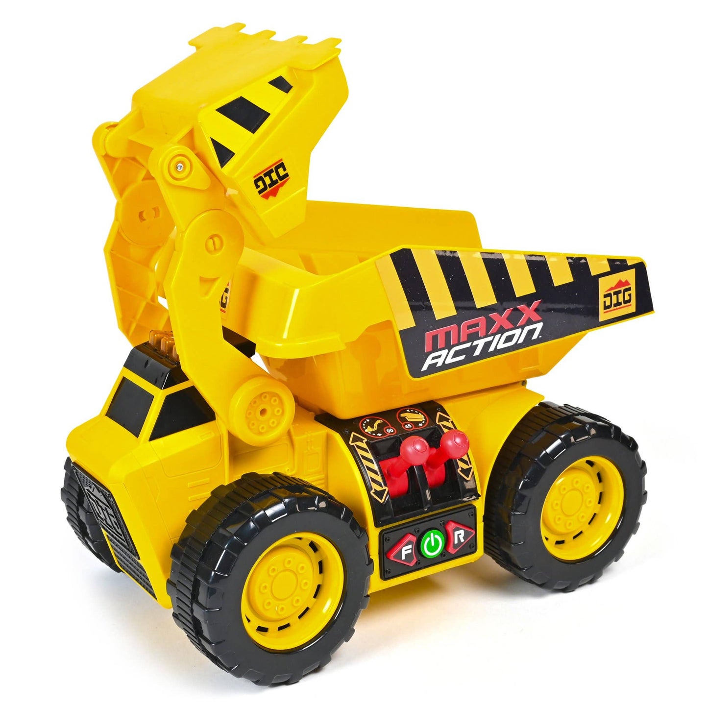 Maxx Action 2-N-1 Dig Rig 18" Dump Truck Play Vehicle