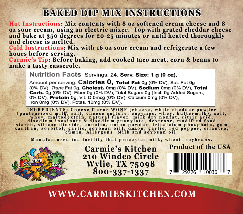 Baked Enchilada Dip Mix - Carmie's Kitchen