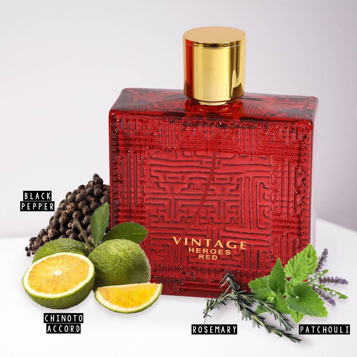 Vintage Heroes Red Spray Cologne For Men