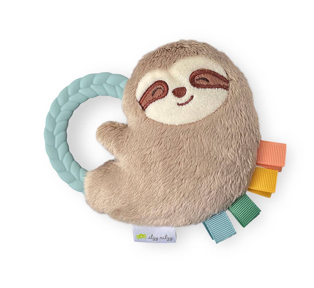 Ritzy Rattle Pal Plush Rattle Pal with Teether: Sloth