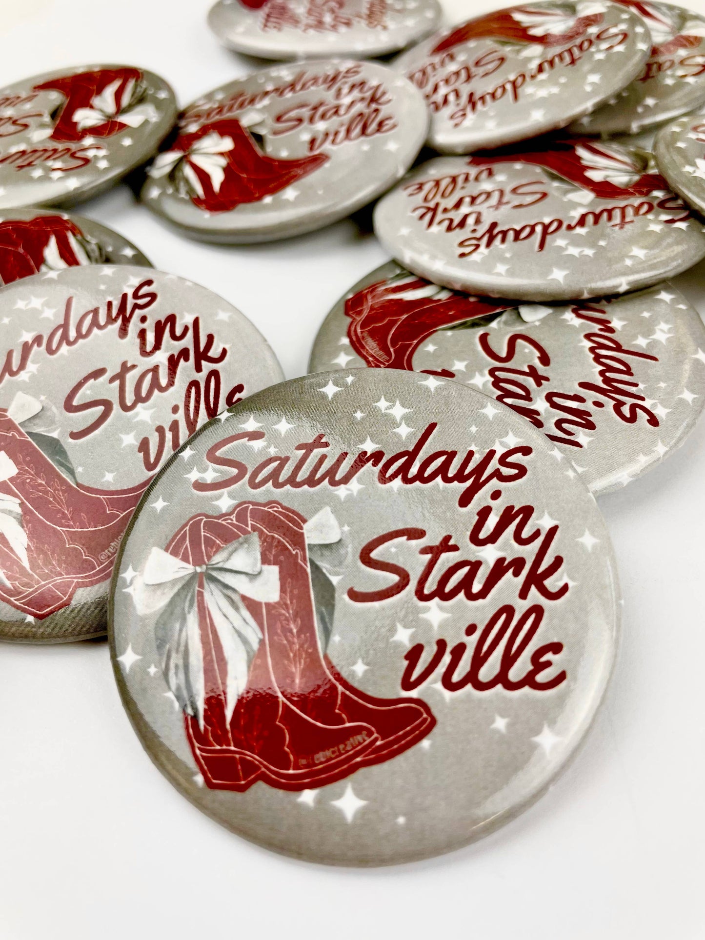 Boots and Stars - Starkville - Game Day Button