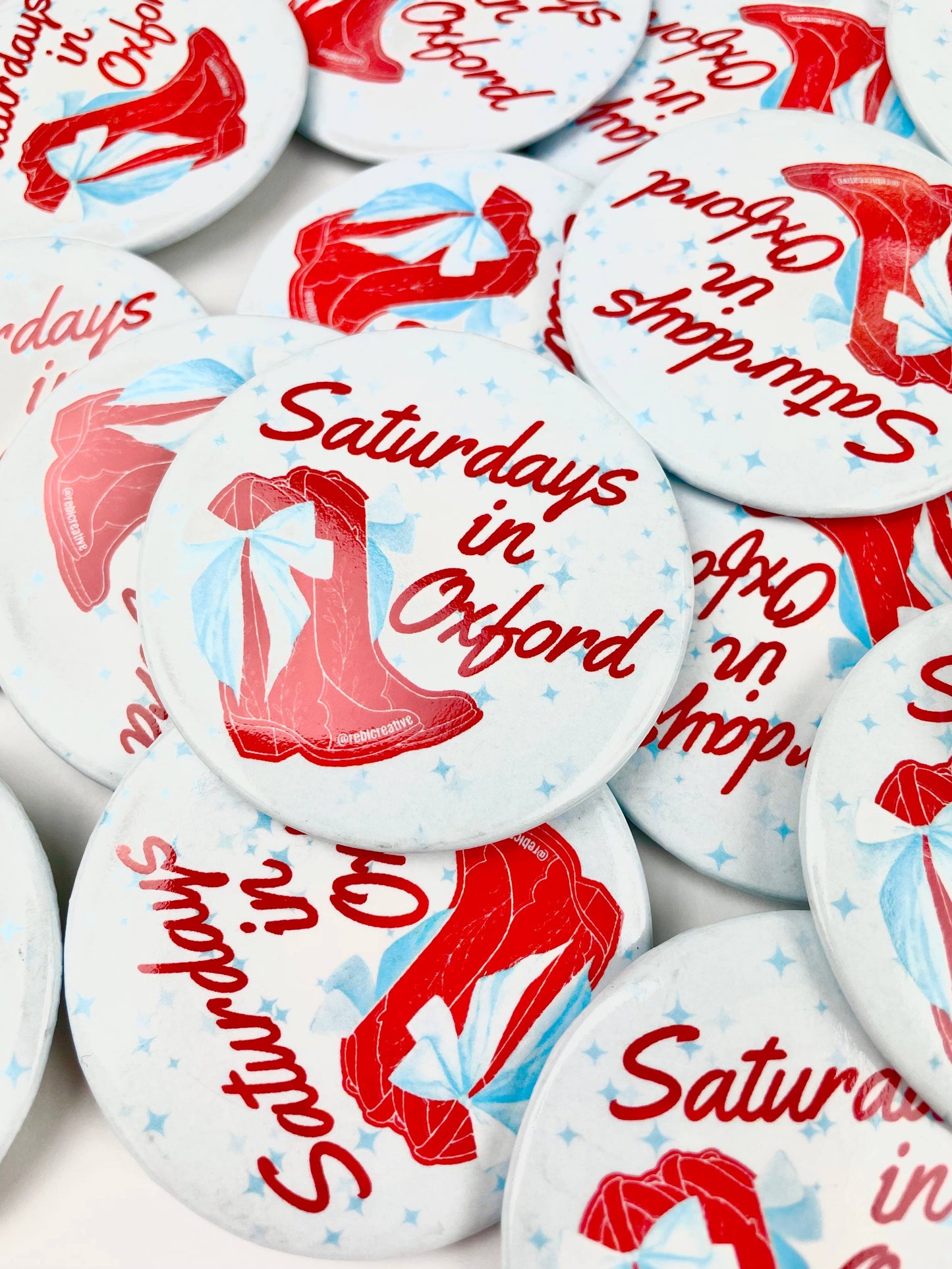 Boots and Stars - Oxford - Game Day Button