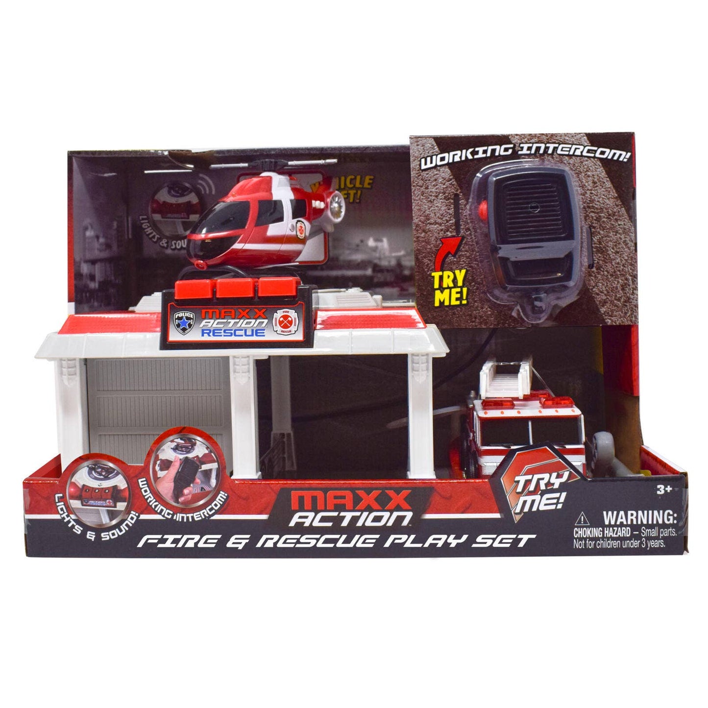 Maxx Action Fire & Rescue Garage Playset