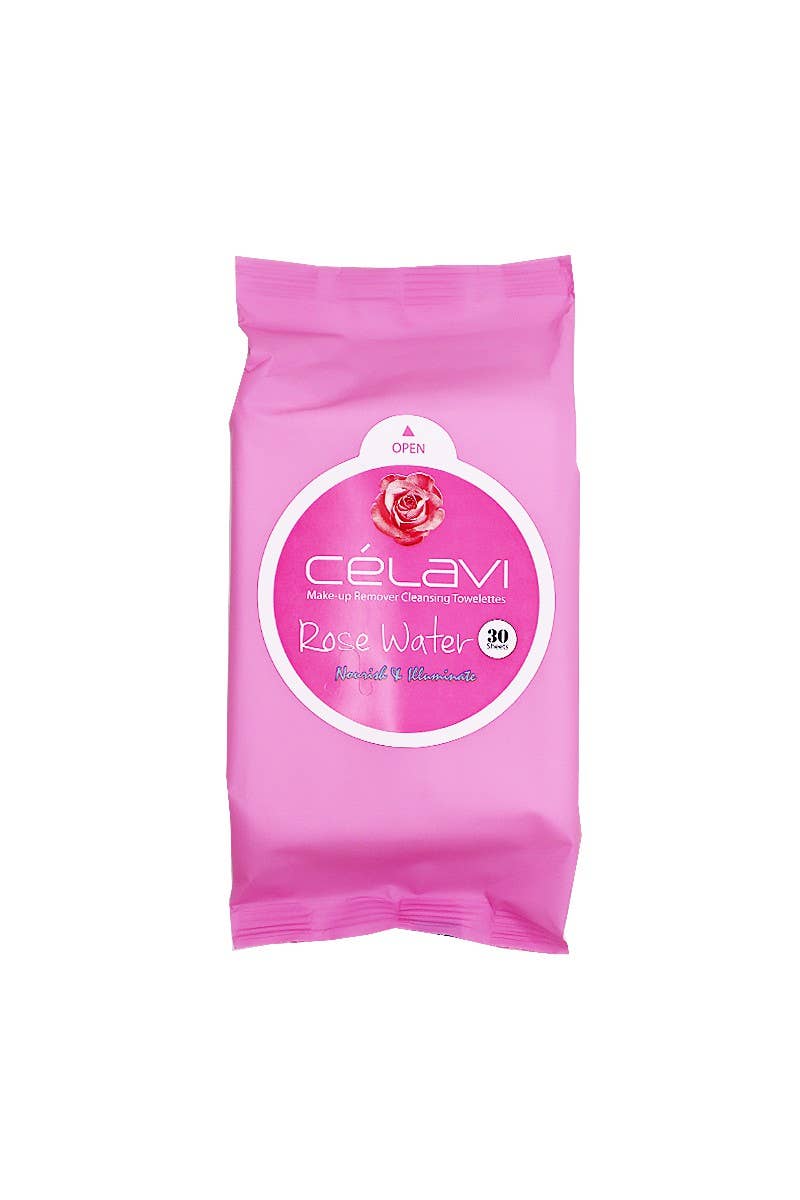 Celavi Makeup Cleansing Towelette Rose Water