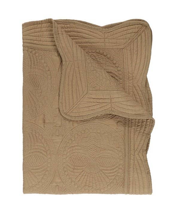 Heirloom Quilt - Baby Quilt Blanket Swaddle Monogram: White & Mint