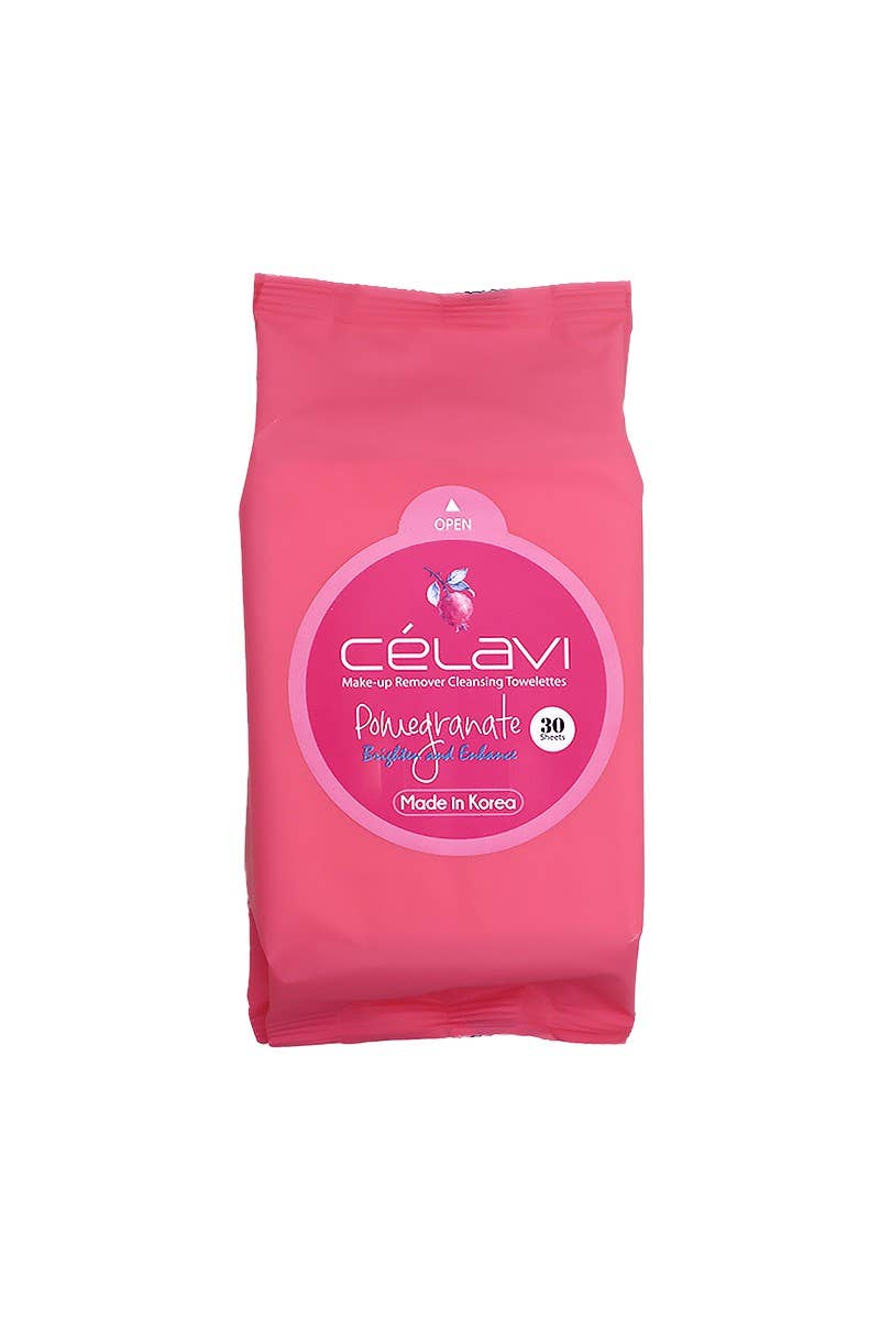 Celavi Makeup Cleansing Towelette Pomegranate