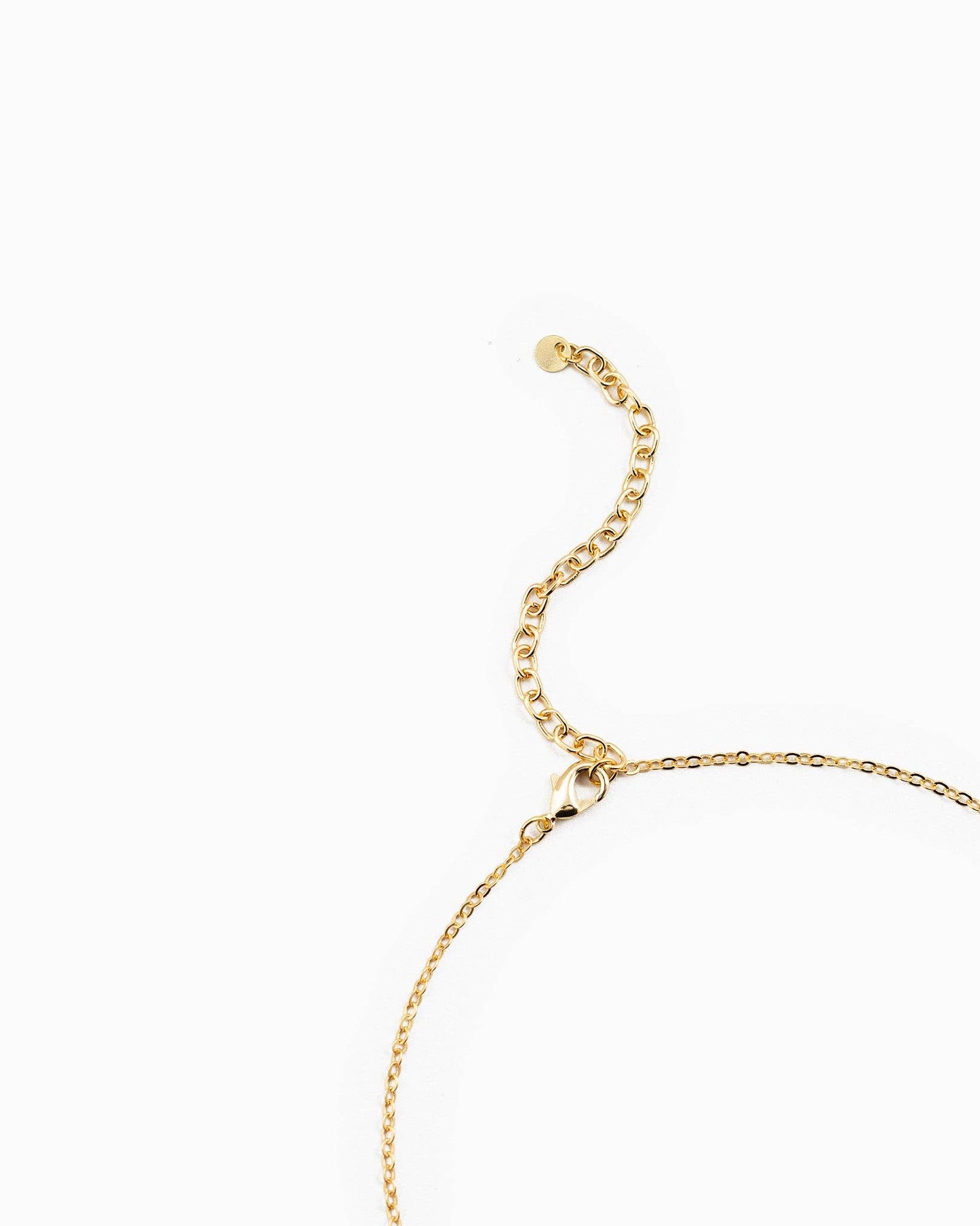 Blue Bead Bow Pendant Necklace