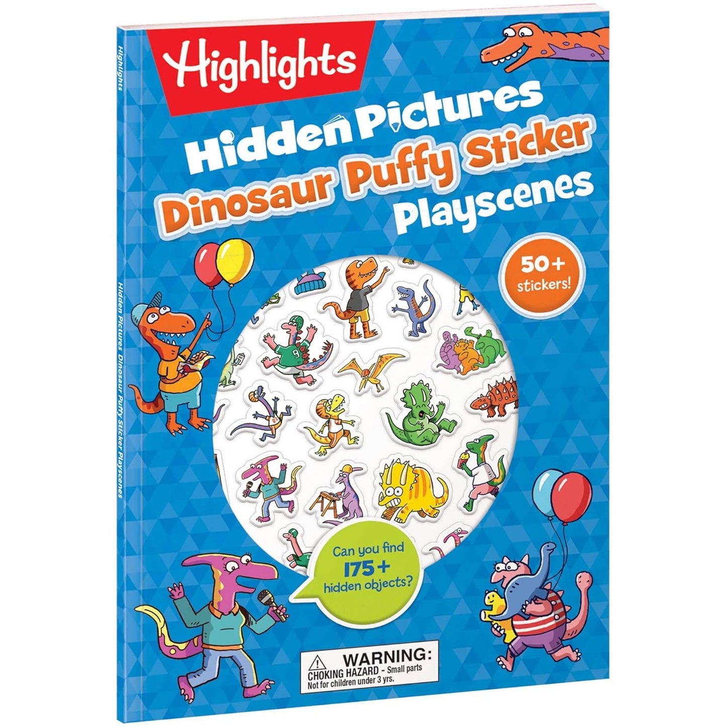 Dinosaur Hidden Pictures Puffy Sticker Playscenes