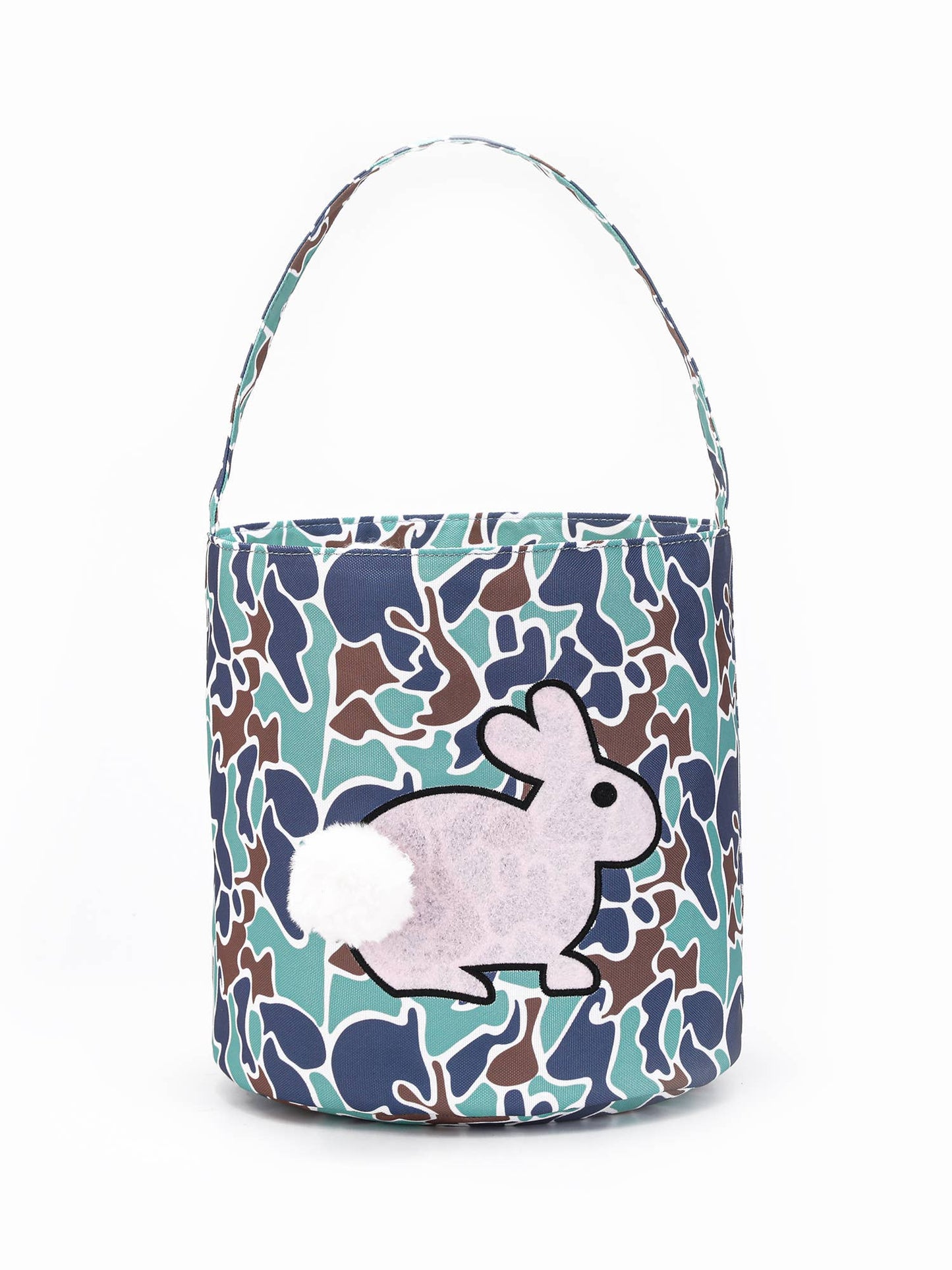 Boys Eggs Hunting Camouflage Bunny Easter Bag
