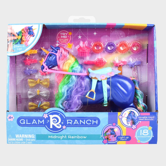 Glam-R-Ranch Midnight Rainbow Unicorn Playset