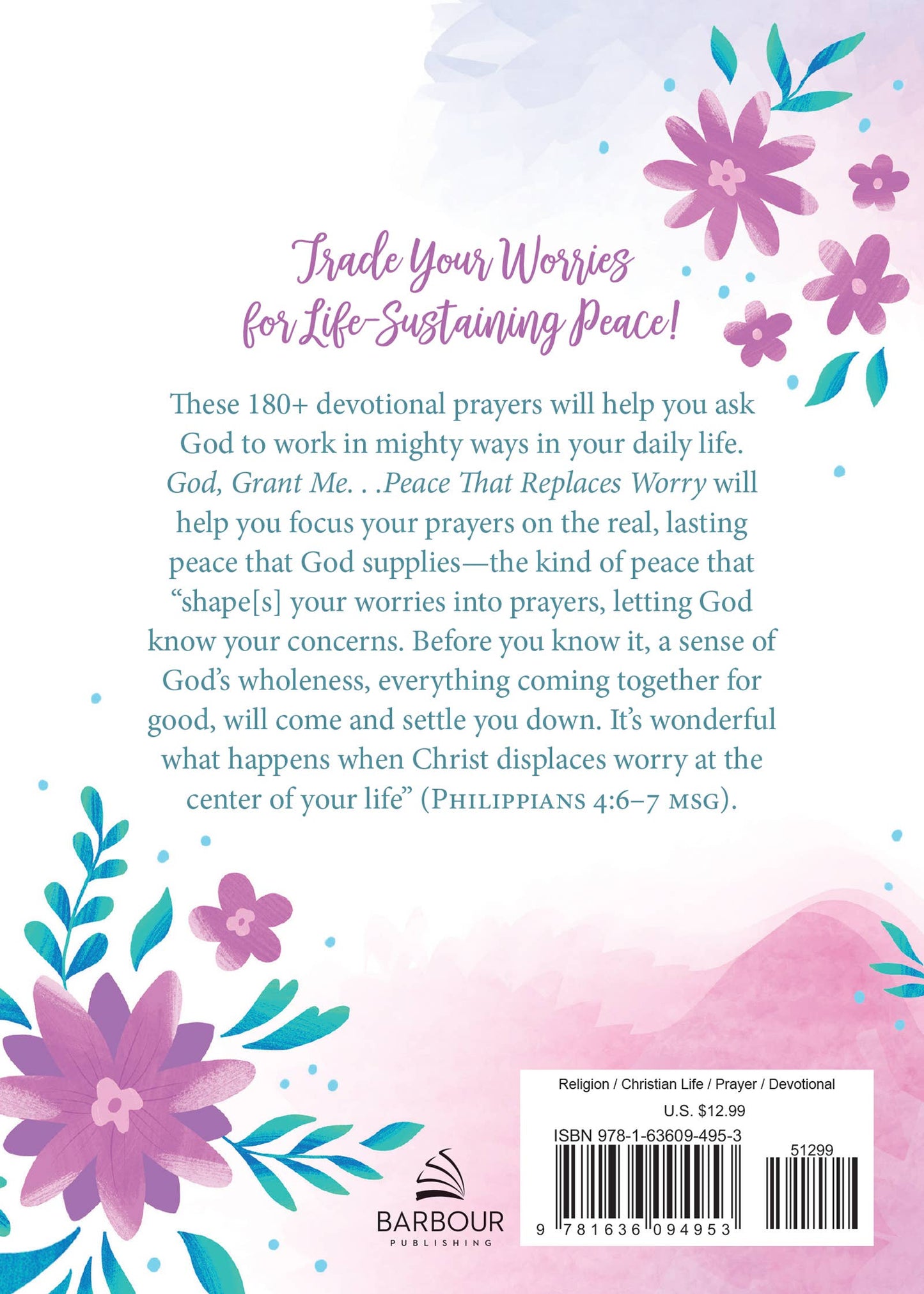 God, Grant Me. . .Peace that Replaces Worry
