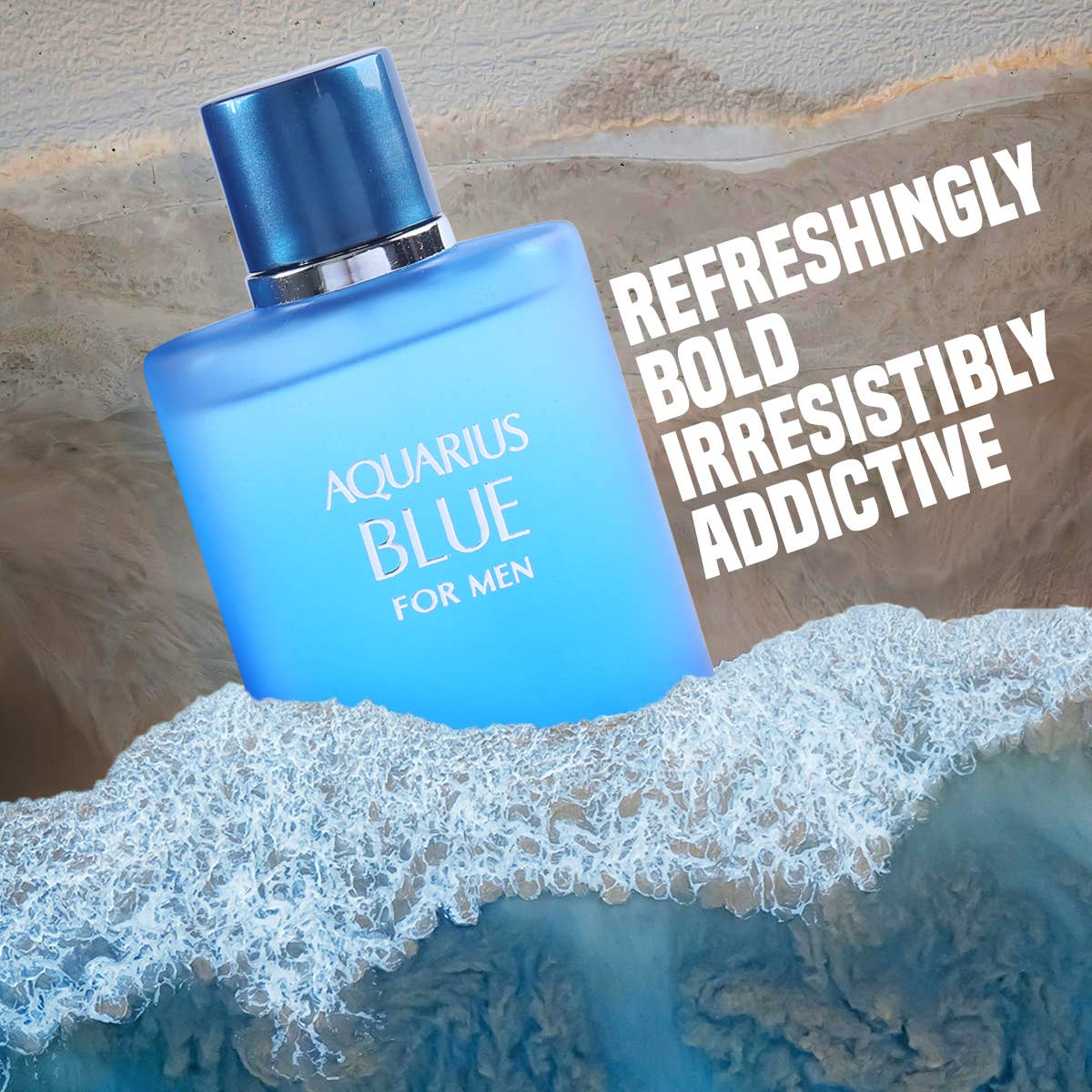 Aquarius Blue Natural Spray Cologne For Men