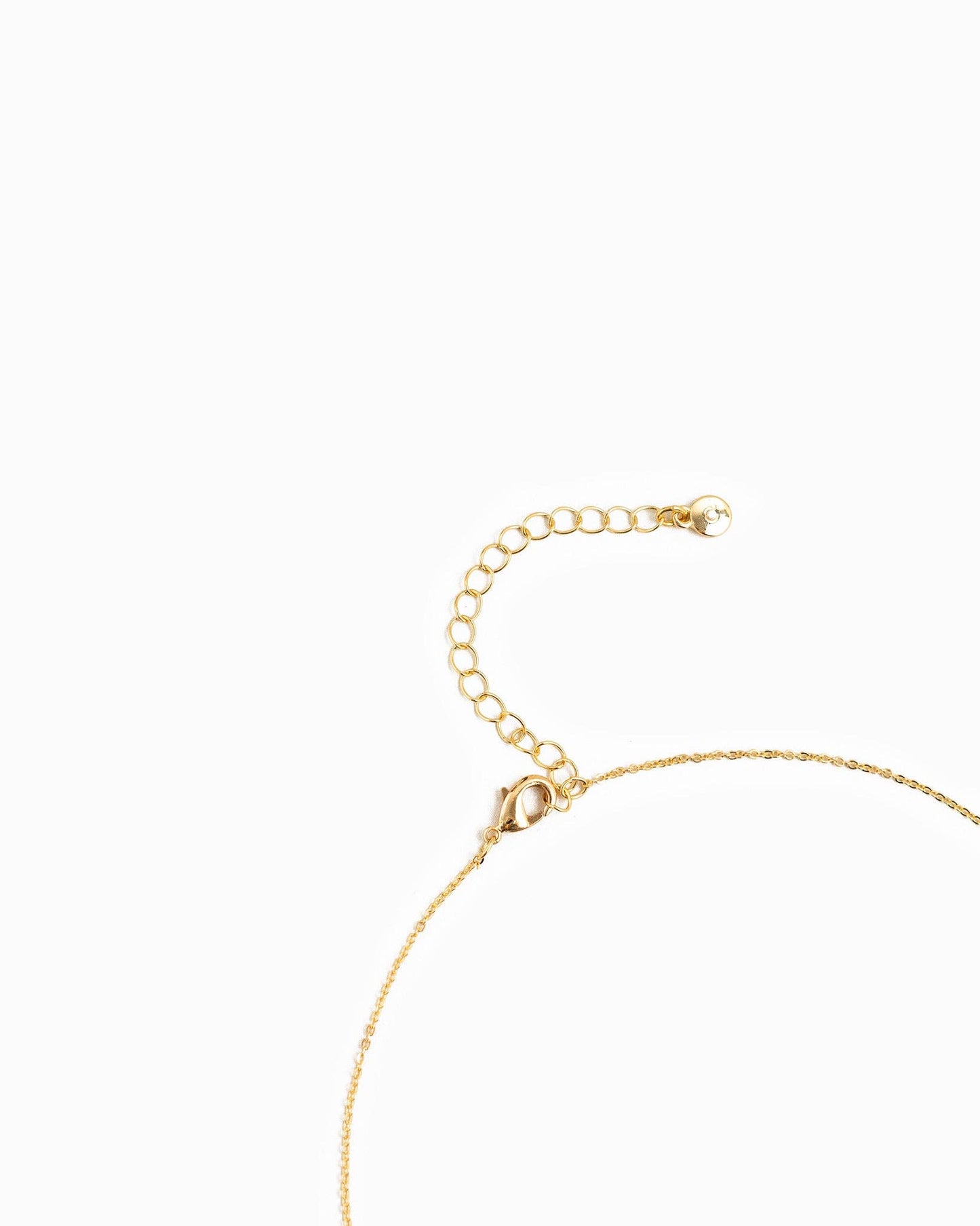 Starburst Triple Charm Pendant Necklace: Gold