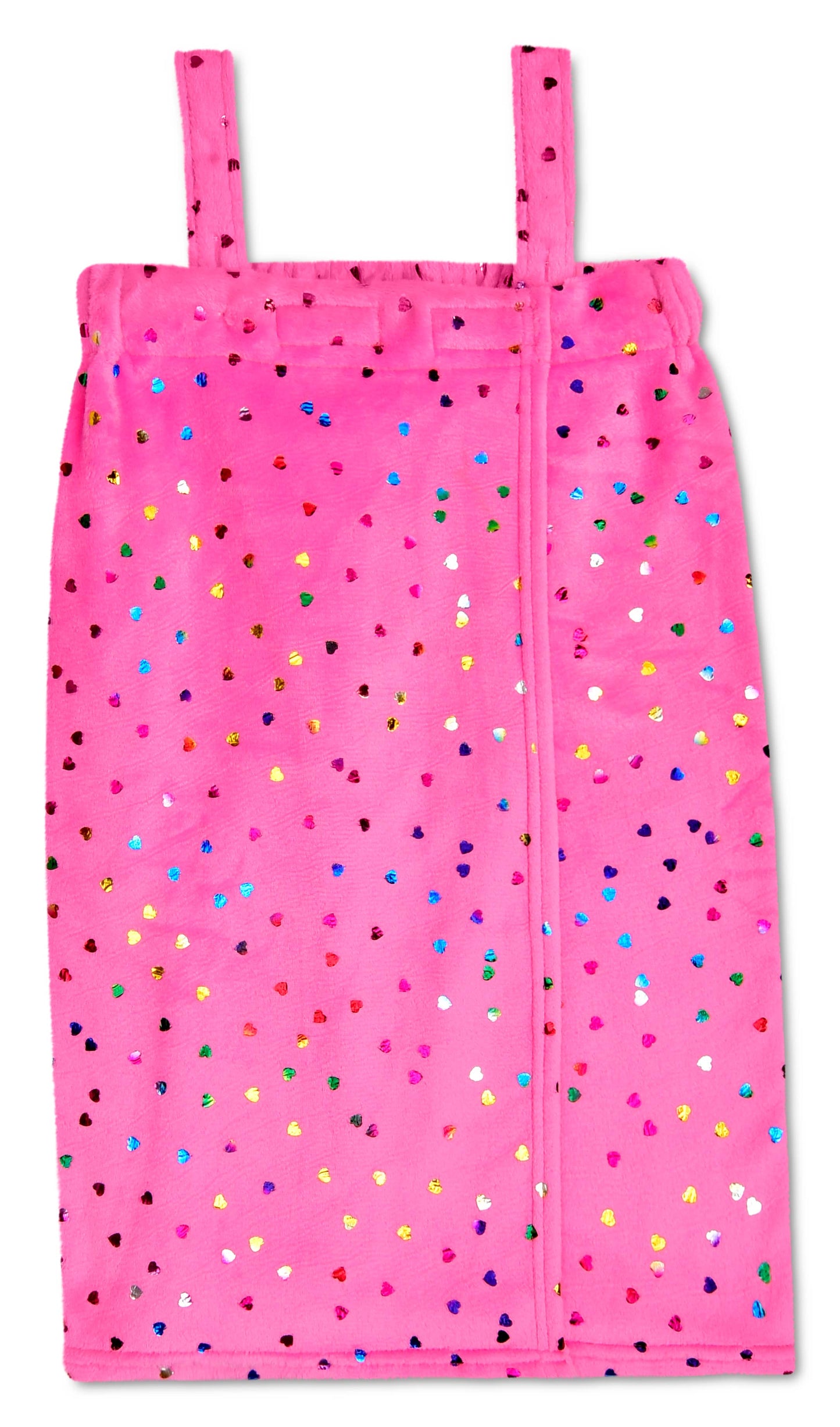 BRIGHT PINK FOIL HEART SPA WRAP