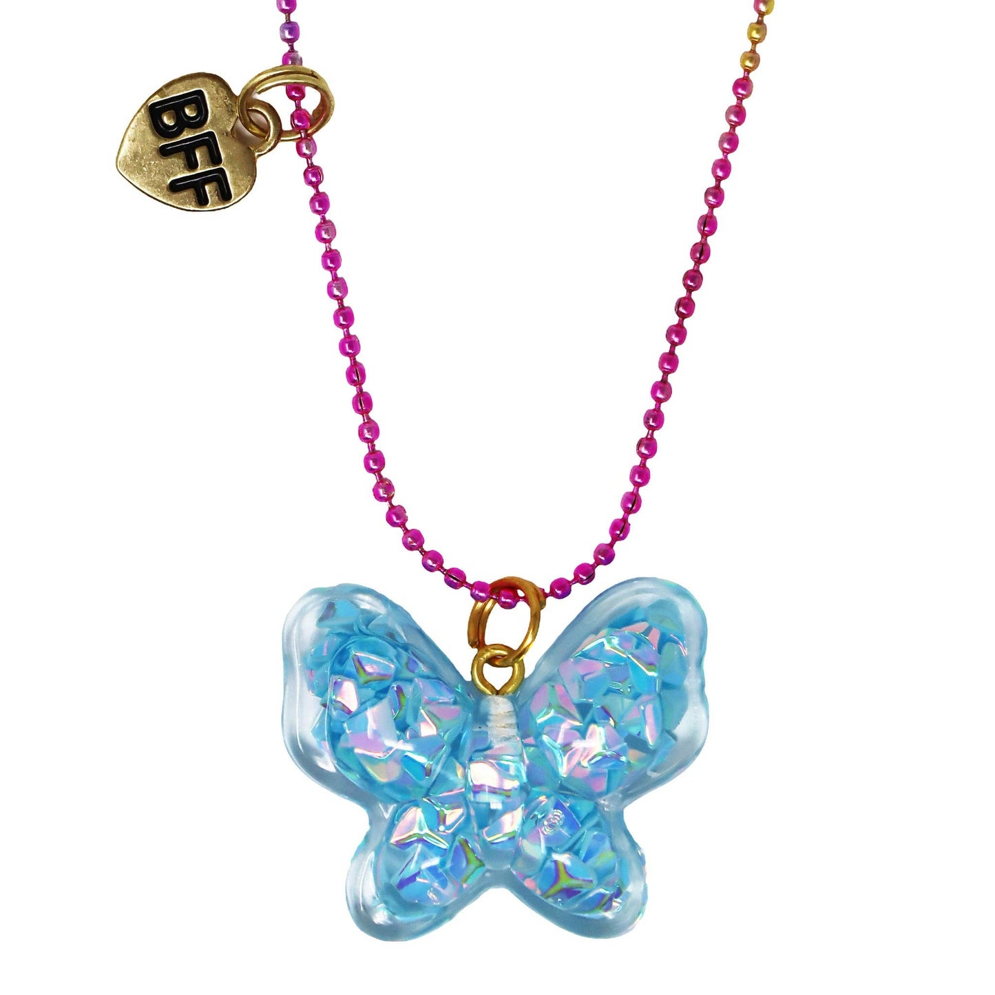 BFF Twinkle Butterfly Necklace Set