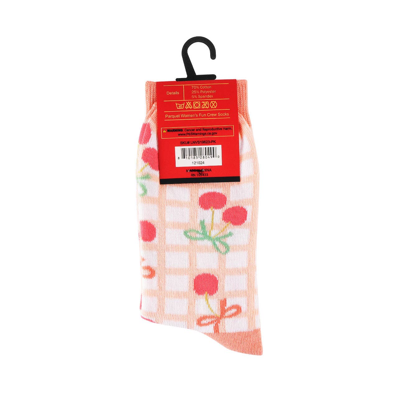 Women's Cherry Bow Novelty Socks