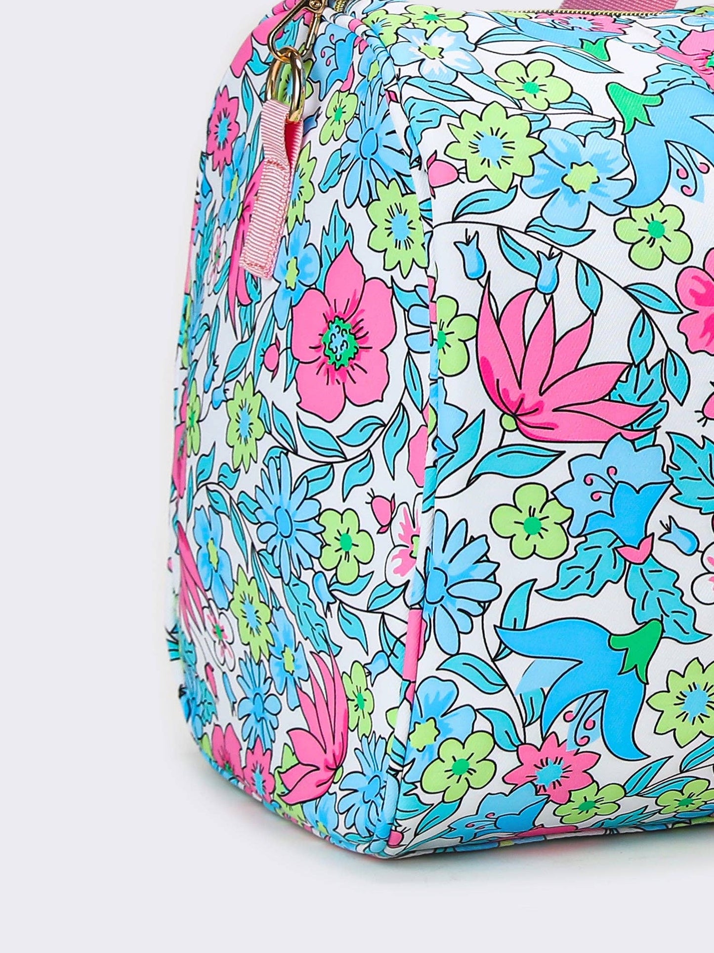 Women Floral Pattern Canvas Travel Bag