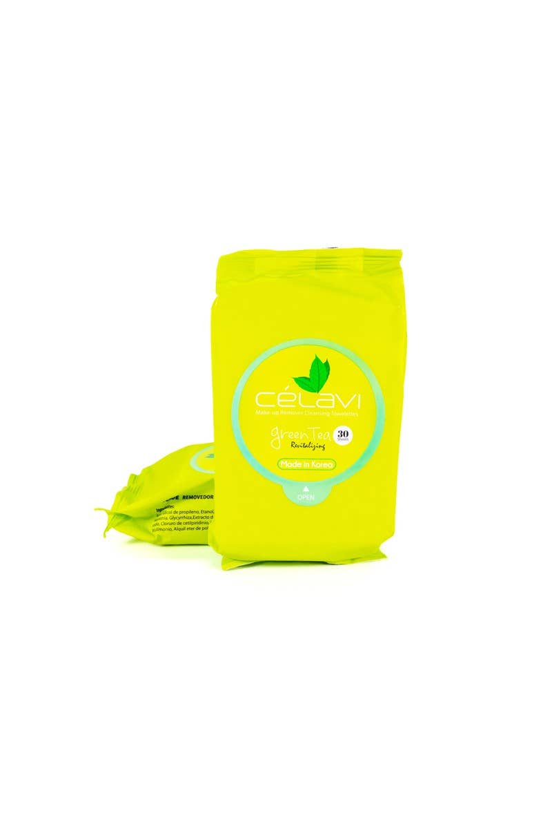 Celavi Makeup Cleansing Towelette Green Tea