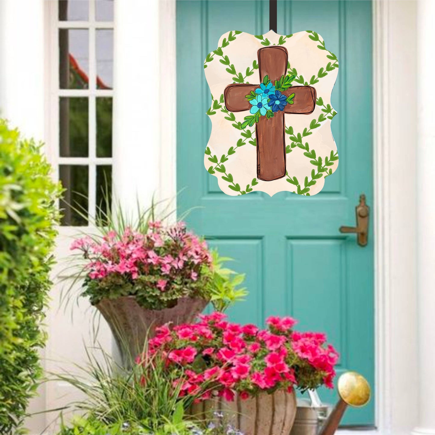 Spring Cross Door Hanger
