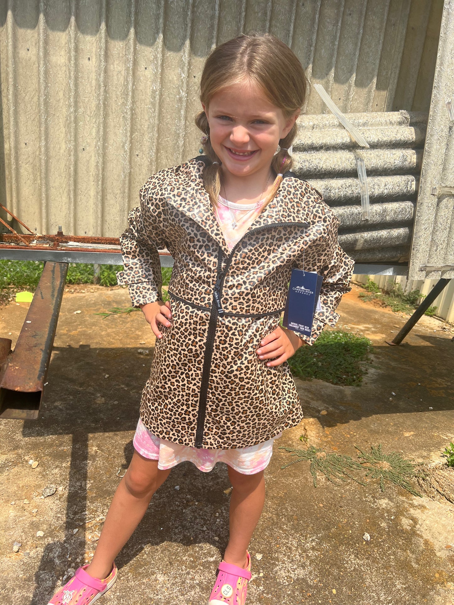 Kid’s Leopard Raincoat