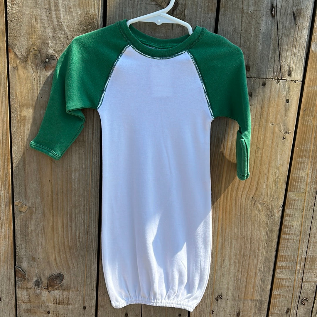 Baby Raglan Sleep Gowns with Mittens