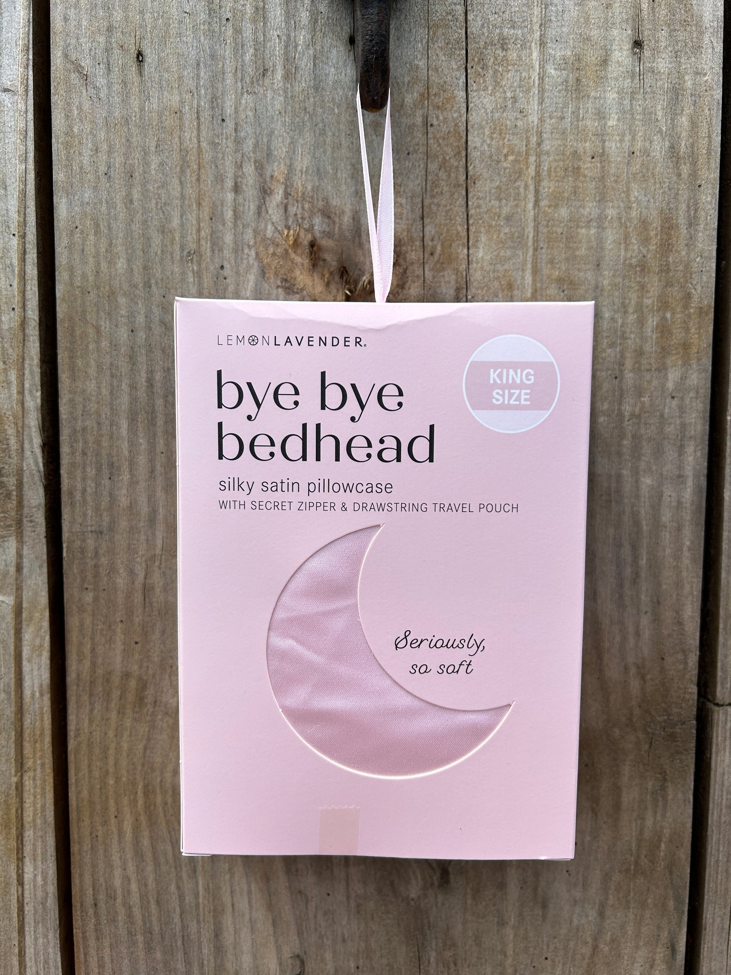 Lemon Lavender + Bye Bye Bedhead Silky Satin Pillowcase King Size