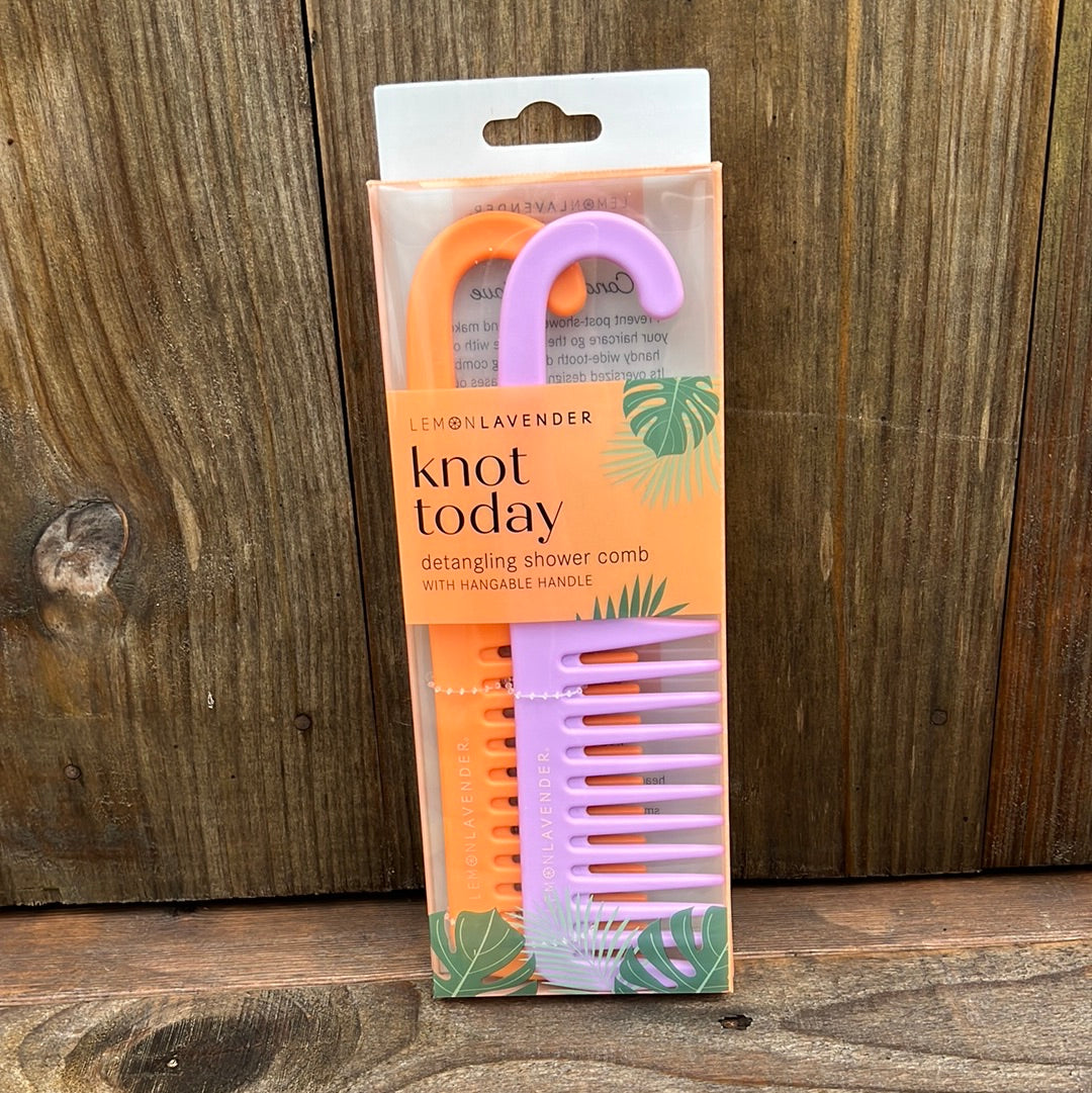Lemon Lavender + Knot Today Detangling Shower Comb Set