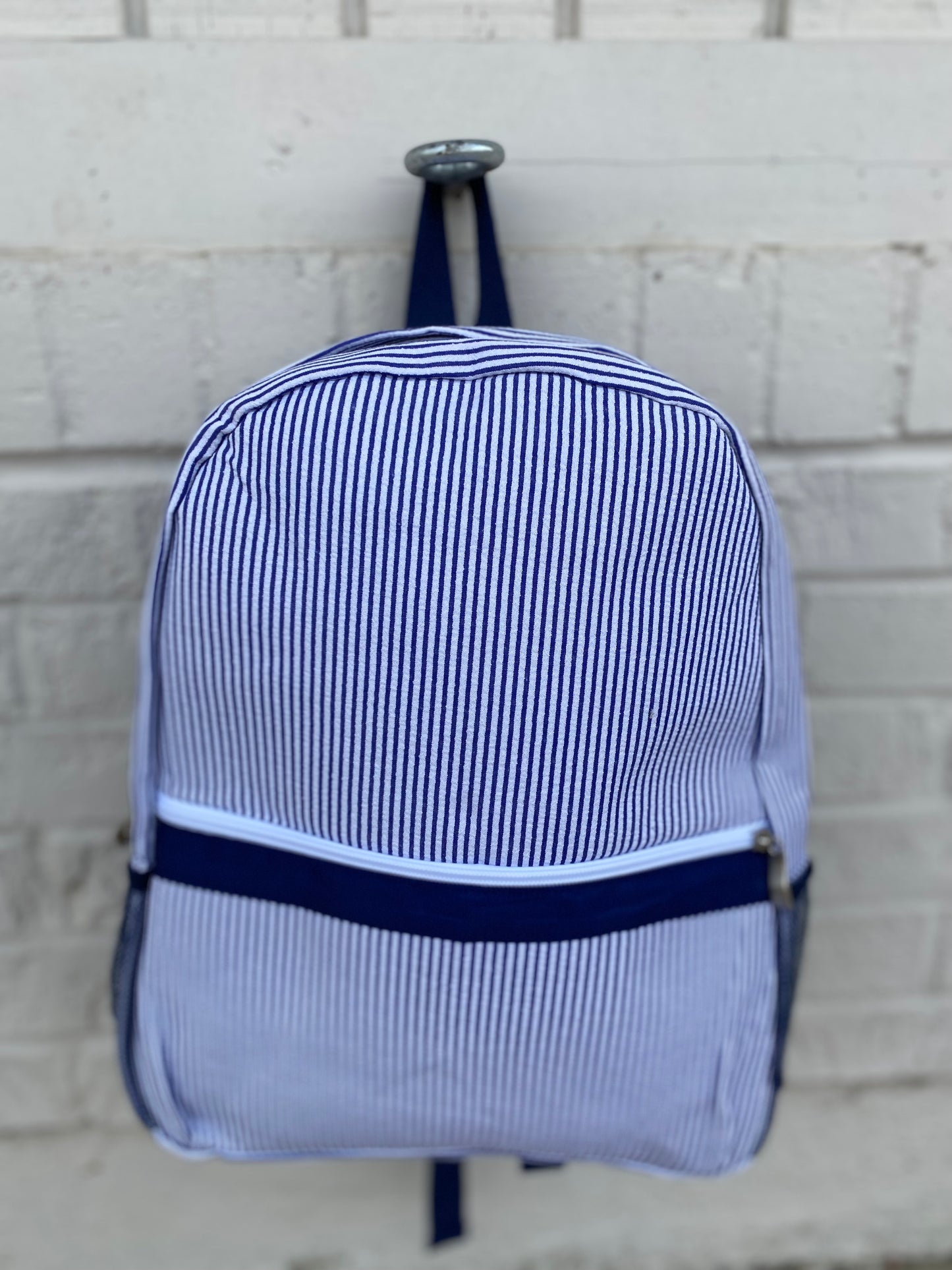 Seersucker Backpacks with Bottle Storage